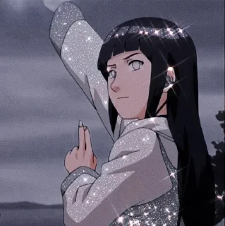 🤍 emoji Hyuga Hinata @Almisagre Telegram sticker 16 of 18