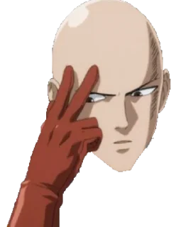 🤔 emoji Saitama's Head (@NepthanCreation) Telegram sticker 23 of 41