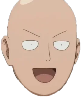 😄 emoji Saitama's Head (@NepthanCreation) Telegram sticker 14 of 41
