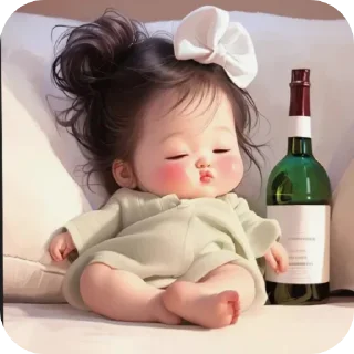 🍾 emoji Baby baby Telegram sticker 6 of 86