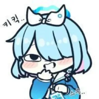 ⭐ emoji アロナ - 藍沢  @YueXiiia Telegram sticker 15 of 68