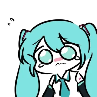 🥺 emoji Miku - 藍沢 @Yuexiiia Telegram sticker 5 of 44