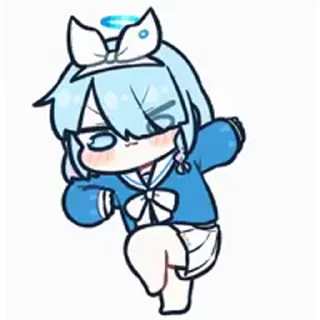 🩵 emoji アロナ - 藍沢  @YueXiiia Telegram sticker 5 of 68