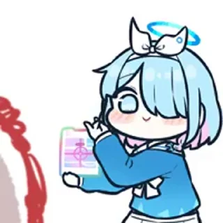 🩵 emoji アロナ - 藍沢  @YueXiiia Telegram sticker 10 of 68