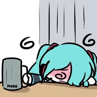 🌀 emoji Miku - 藍沢 @Yuexiiia Telegram sticker 24 of 44