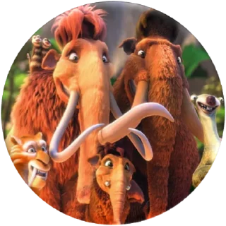 😊 emoji Ice Age @Stickersey Telegram sticker 1 of 45