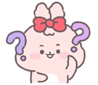 😯 emoji baby rabbit shuu | @cutestickers4you Telegram sticker 12 of 20