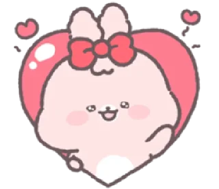 🥰 emoji baby rabbit shuu | @cutestickers4you Telegram sticker 8 of 20