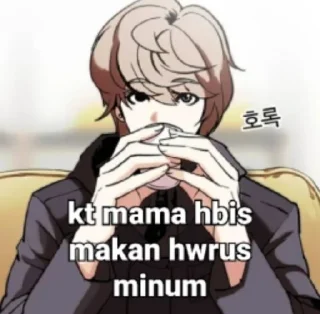Sticker from Manhwa meme
