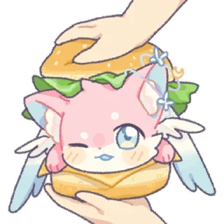 🍔 emoji 砂糖琉花5 @zhaxia_cn Telegram sticker 10 of 16