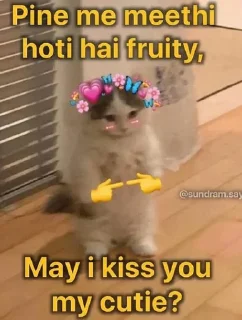 Sticker from flirting