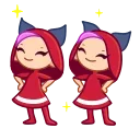 👯‍♀ emoji @Opstickerpacks ✨Red riding Hood 💥❤️ Telegram sticker 8 of 20