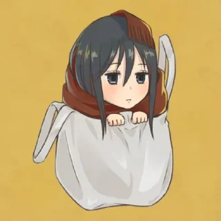 😎 emoji Mikasa Ackerman Telegram sticker 7 of 28