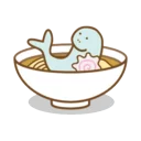 🍜 emoji dugong time Telegram sticker 23 of 40