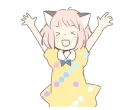 😆 emoji ねこみみっこネココ1 Telegram sticker 9 of 40