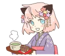 🍵 emoji ねこみみっこネココ2 Telegram sticker 12 of 40