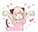❤ emoji ねこみみっこネココ2 Telegram sticker 7 of 40