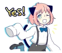 😉 emoji ねこみみっこネココ3 Telegram sticker 5 of 40