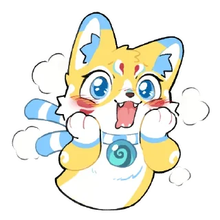 🤭 emoji Kurari Kitsune Telegram sticker 8 of 44
