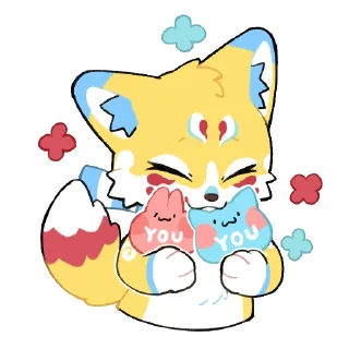 🤗 emoji Kurari Kitsune Telegram sticker 10 of 44