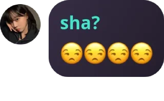 😒 emoji shasha Telegram sticker 7 of 23