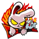 😡 emoji Bloody Bunny @Amirul_zaimi Telegram sticker 18 of 43