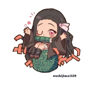 😉 emoji Chibi Telegram sticker 9 of 65