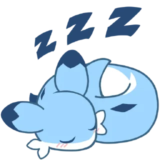 😴 emoji 疾旋鼬表情包 Telegram sticker 10 of 12