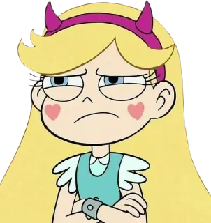 🤨 emoji Star Butterfly ➜ @AnimeStickersIndo Telegram sticker 6 of 25