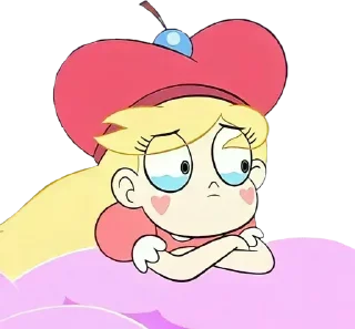 😢 emoji Star Butterfly ➜ @AnimeStickersIndo Telegram sticker 14 of 25