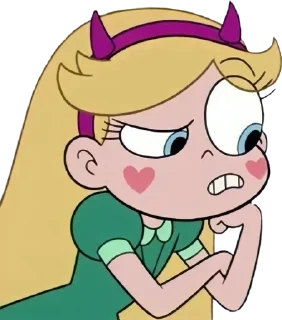 🤨 emoji Star Butterfly ➜ @AnimeStickersIndo Telegram sticker 22 of 25