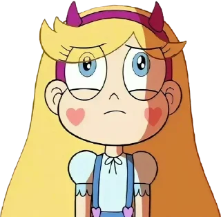🙁 emoji Star Butterfly ➜ @AnimeStickersIndo Telegram sticker 11 of 25