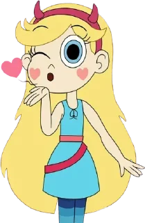 😘 emoji Star Butterfly ➜ @AnimeStickersIndo Telegram sticker 13 of 25