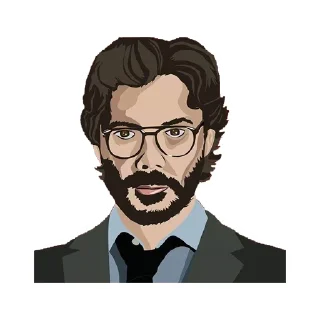 😄 emoji @moneyheiststickers for more Telegram sticker 14 of 16