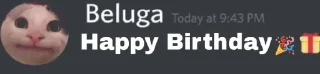 🎂 emoji Beluga Telegram sticker 18 of 18