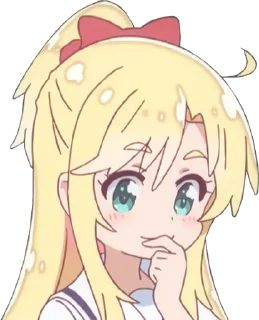 🤔 emoji himesaka noa @animestickerchannel Telegram sticker 11 of 65