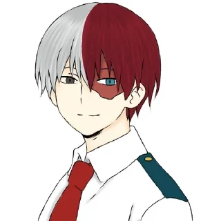 Sticker from Todoroki Shoto