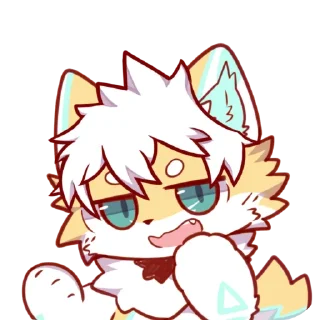 😮‍💨 emoji 香草冰激凌 Telegram sticker 8 of 43
