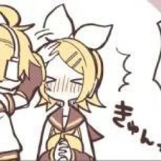 🍊 emoji ❃.✮:▹Rin Kagamine◃:✮.❃ @hhaikara Telegram sticker 8 of 70