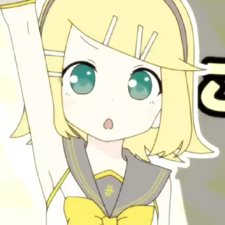 ⛅️ emoji ❍ Kagamine Rin - @tikelcity Telegram sticker 17 of 35