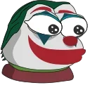 🤡 emoji 🐸 Pepe 🐸  @COZYFOCX Telegram sticker 16 of 50