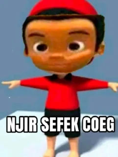 😱 emoji Njir Sefek Coeg Telegram sticker 10 of 14