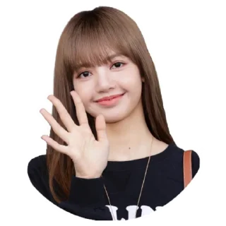 👋 emoji Lisa @Stickersey Telegram sticker 7 of 25