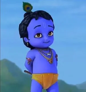 😃 emoji Krishna little Telegram sticker 16 of 32