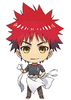 😏 emoji Erina & Souma @animestickerchannel Telegram sticker 20 of 91