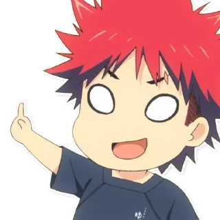 😁 emoji Erina & Souma @animestickerchannel Telegram sticker 11 of 91