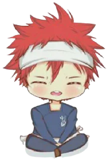 😳 emoji Erina & Souma @animestickerchannel Telegram sticker 22 of 91