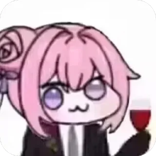 🍷 emoji scott的抽象表情集02 Telegram sticker 4 of 89