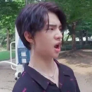 🐒 emoji Hwabg Hyunjin by @rensreq Telegram sticker 1 of 21