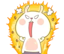 😡 emoji TUAGOM:PUFFY BEAR AND RABBIT 2-NAB❤ Telegram sticker 5 of 35